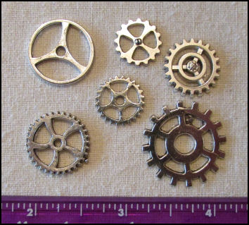 Cloth Doll Making Supplies - Steampunk Gears and Trinkets - Perfect for ...