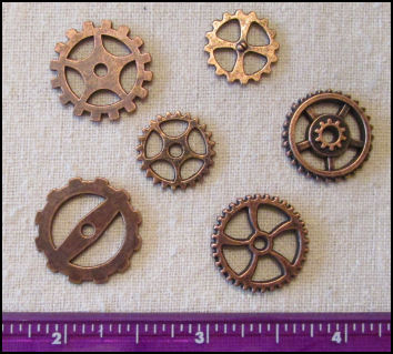 Cloth Doll Making Supplies - Steampunk Gears and Trinkets - Perfect for ...