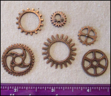 Cloth Doll Making Supplies - Steampunk Gears and Trinkets - Perfect for ...