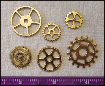 Cloth Doll Making Supplies - Steampunk Gears and Trinkets - Perfect for ...