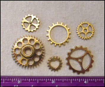 Cloth Doll Making Supplies - Steampunk Gears and Trinkets - Perfect for ...