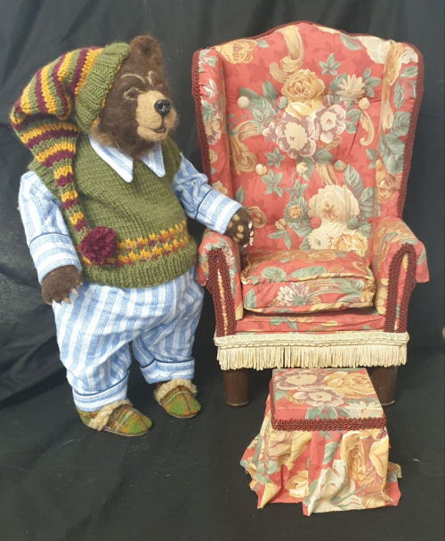 Winston and His Arm Chair by Suzette Rugolo