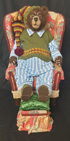 Winston and His Arm Chair by Suzette Rugolo Cloth Doll Pattern