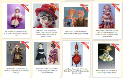 Sale includes Wall Doll and Mature Women/Men Patterns!