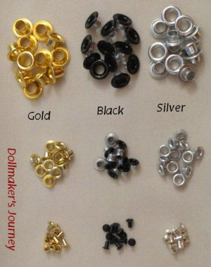 Grommets for Sewing and Dollmaking