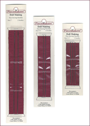 *NEW* Piecemakers 2 Long Doll Making Needles 5-1/8" 