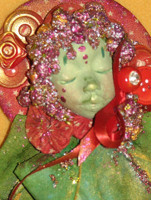 Wee Bit OF Holly. Free Art Doll Project by Sherry Goshon